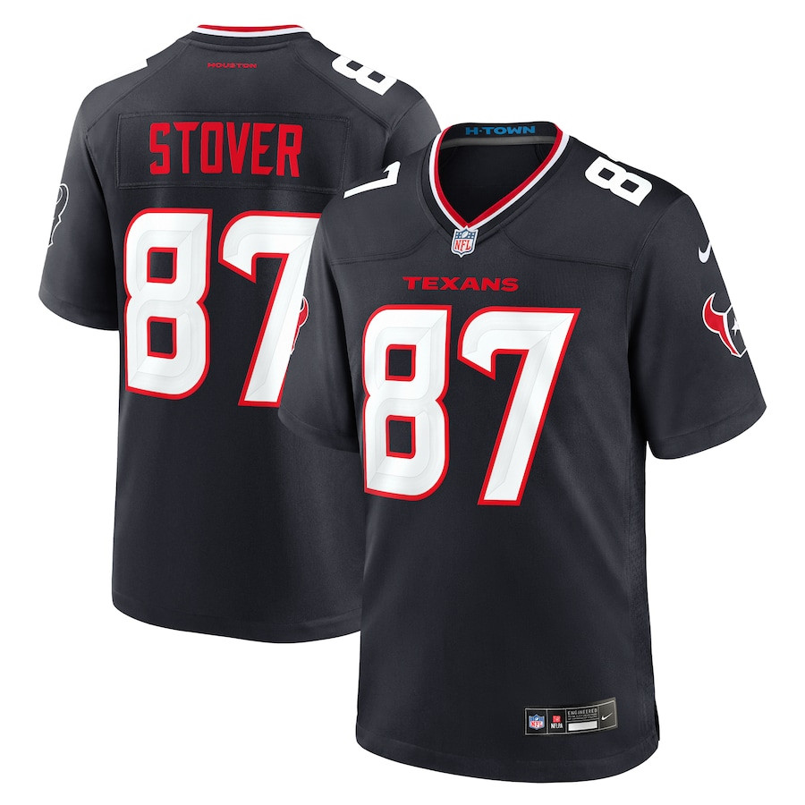 Cade Stover 87 Houston Texans Game Men Jersey - Navy JS3563 nicesnker