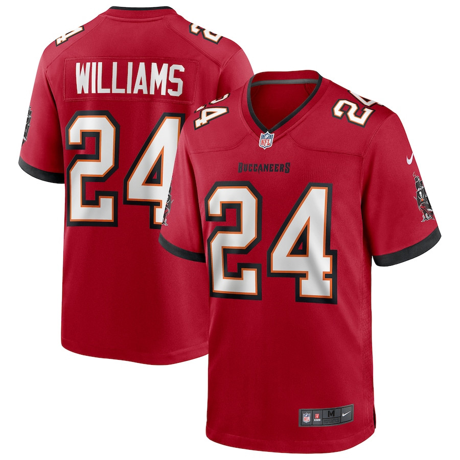 Cadillac Williams 24 Tampa Bay Buccaneers Men Game Retired Jersey - Red JS2905 nicesnker