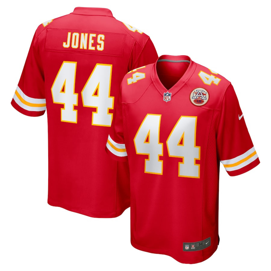 Cam Jones 44 Kansas City Chiefs Game Men Jersey - Red JS4894 nicesnker