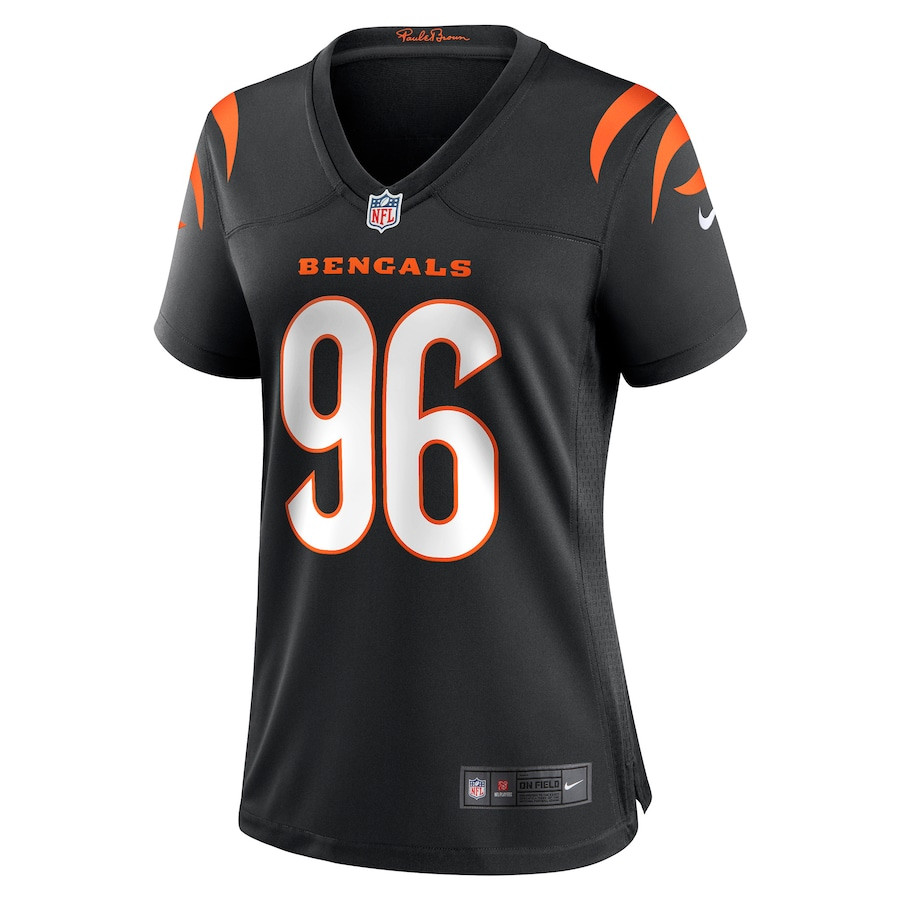 Alternative view of Cam Sample 96 Cincinnati Bengals Women Game Jersey - Black JS6694 nicesnker
