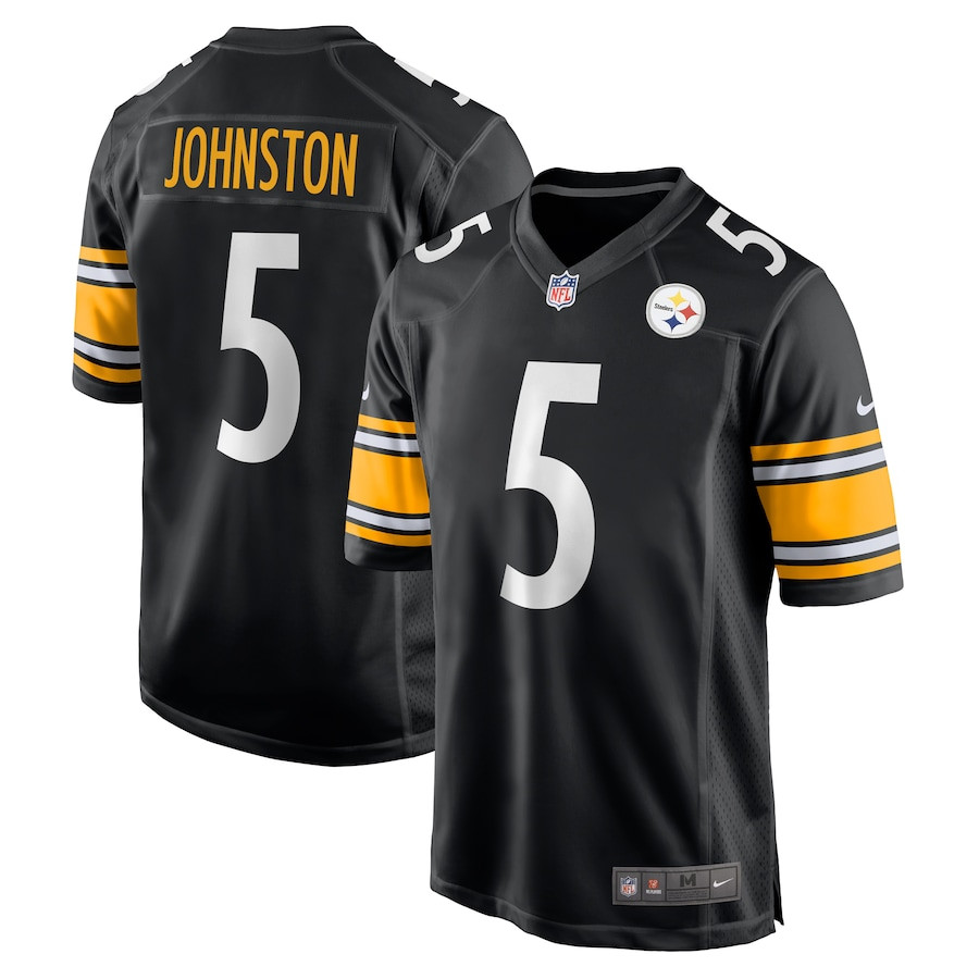 Cameron Johnston 5 Pittsburgh Steelers Game Men Jersey - Black JS6991 nicesnker