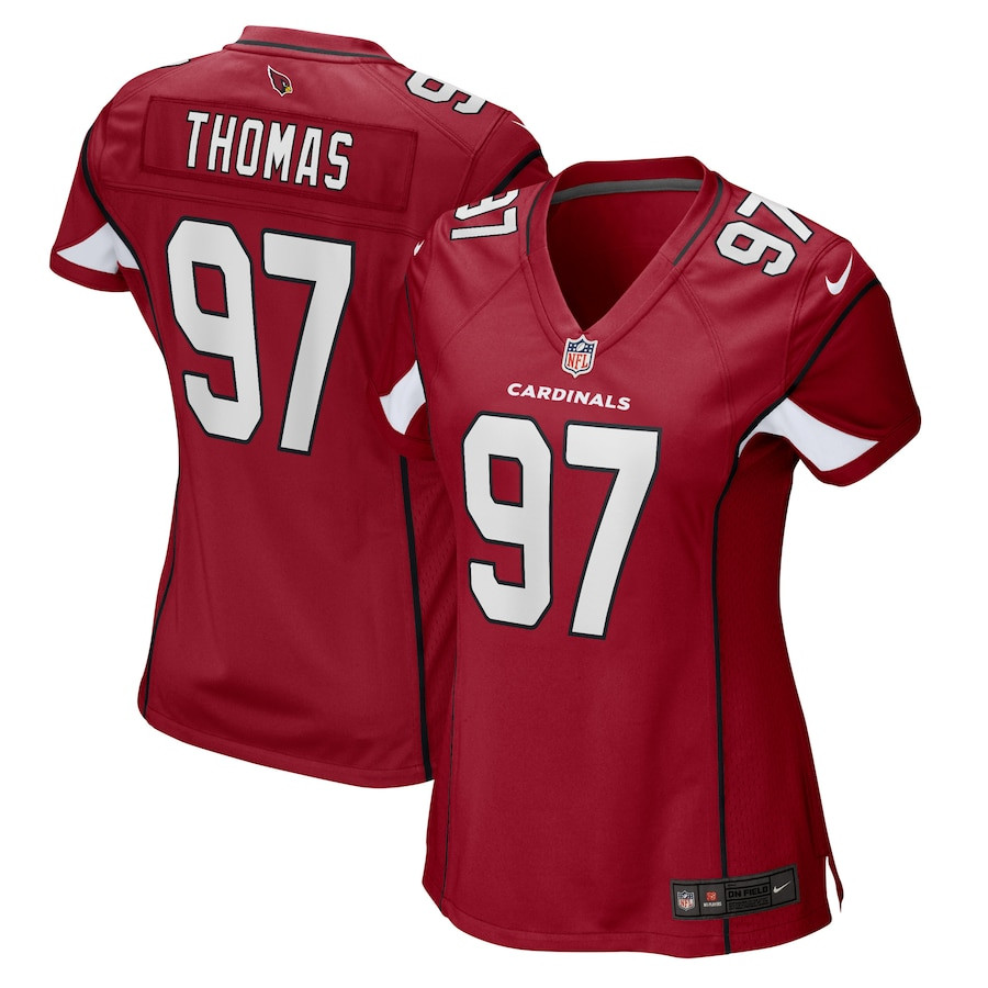 Cameron Thomas 97 Arizona Cardinals Women Game Jersey - Cardinal JS6452 nicesnker