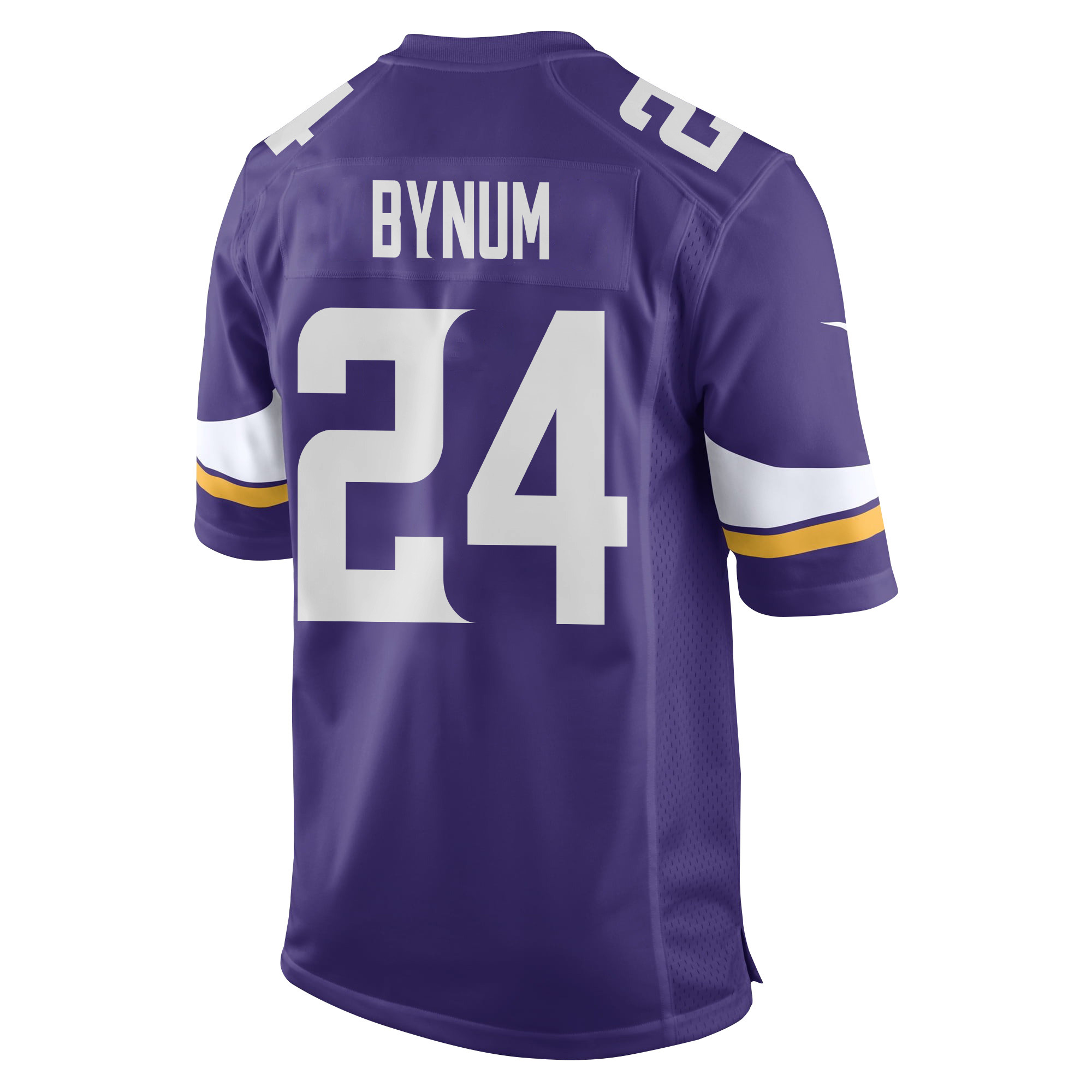 Alternative view of Camryn Bynum 24 Minnesota Vikings Super Bowl LIX New Orleans Patch Game Men Jersey - Purple JS2558 nicesnker