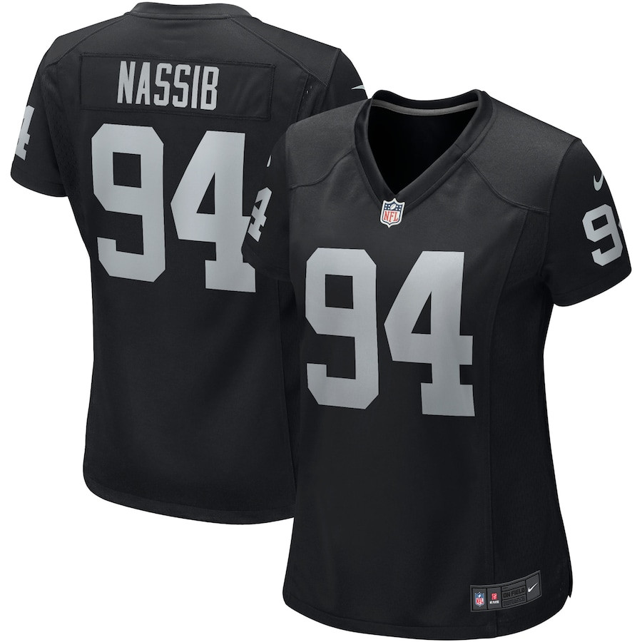 Carl Nassib 94 Las Vegas Raiders Women Game Jersey - Black JS3754 nicesnker