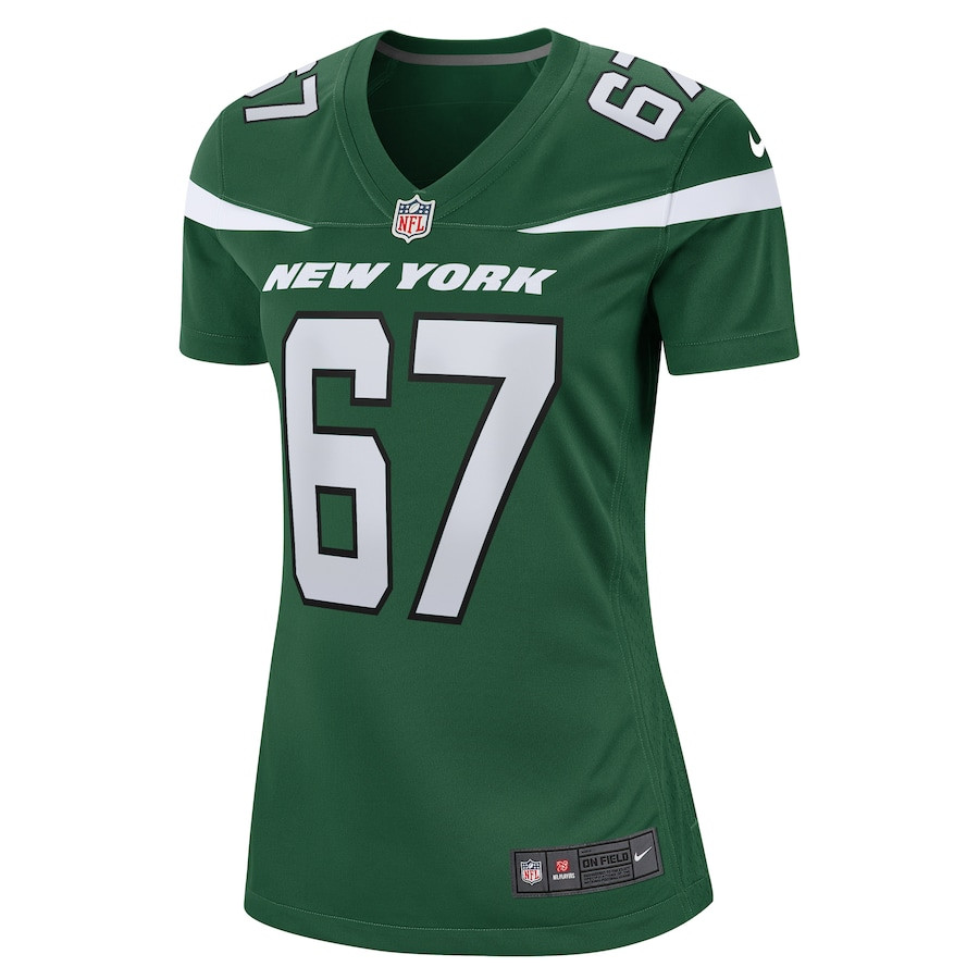 Alternative view of Carter Warren 67 New York Jets Women Game Jersey - Gotham Green JS7378 nicesnker
