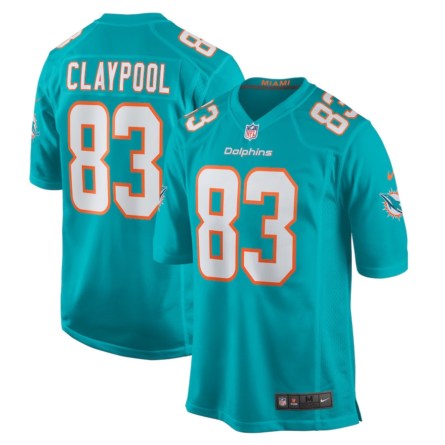Chase Claypool 83 Miami Dolphins Game Men Jersey - Aqua JS2016 nicesnker
