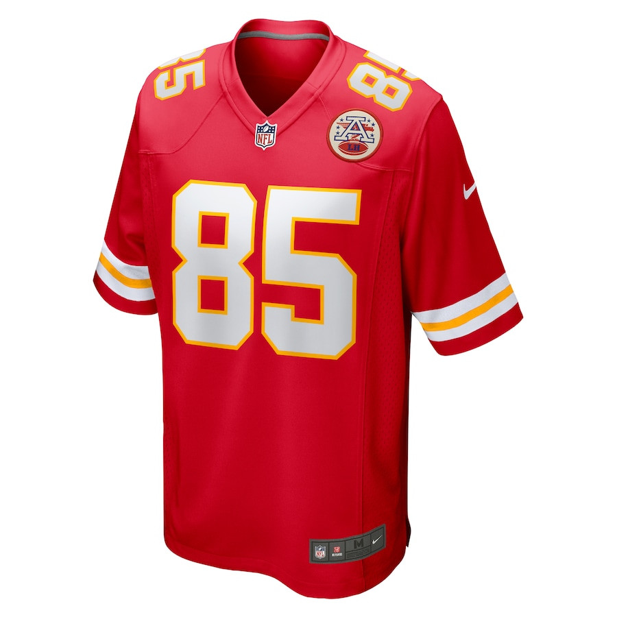 Alternative view of Chase Cota 85 Kansas City Chiefs Game Men Jersey - Red JS3069 nicesnker