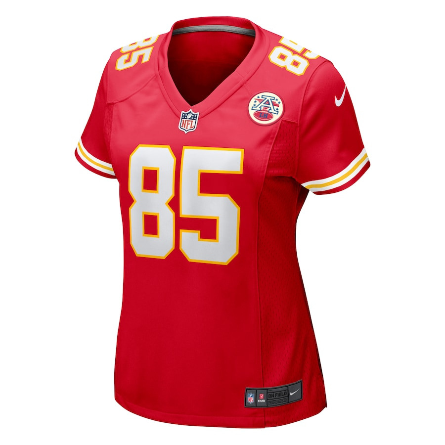 Alternative view of Chase Cota 85 Kansas City Chiefs Women's Game Jersey - Red JS7109 nicesnker