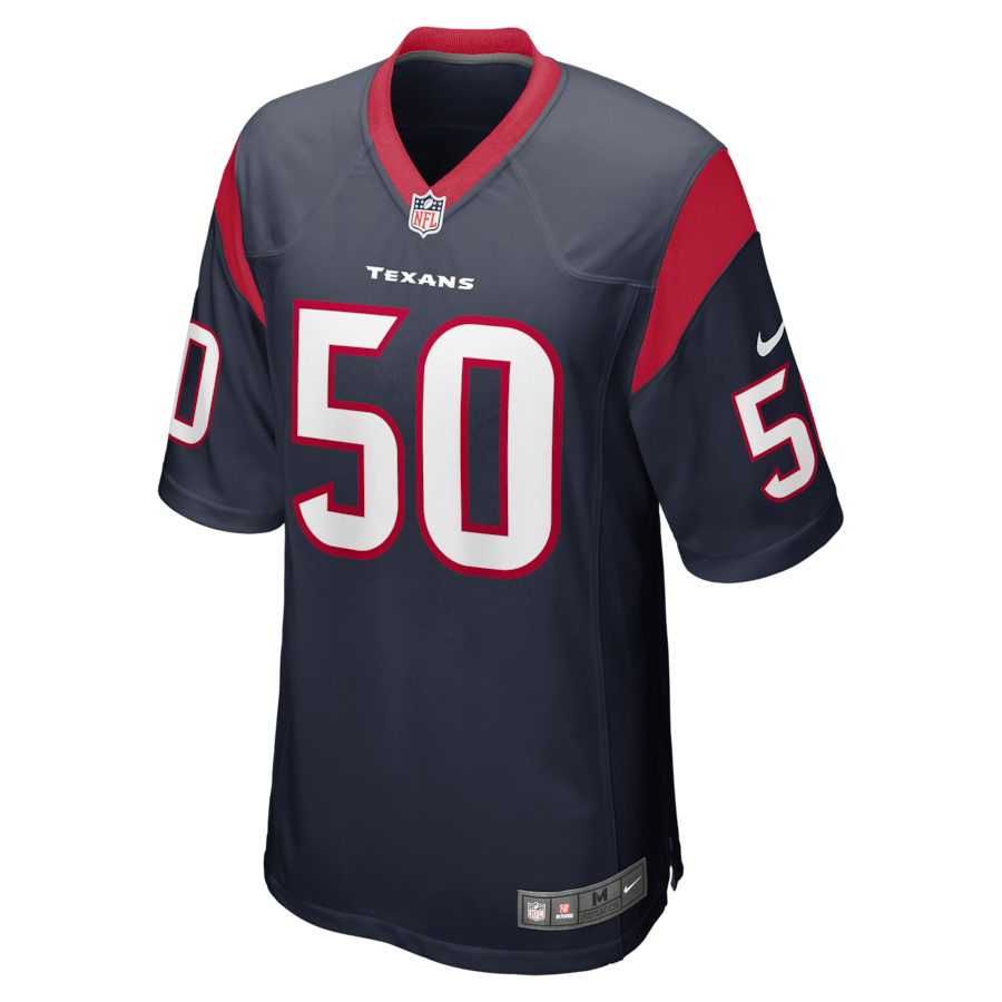 Alternative view of Chase Winovich 50 Houston Texans Men Game Jersey - Navy JS8579 nicesnker
