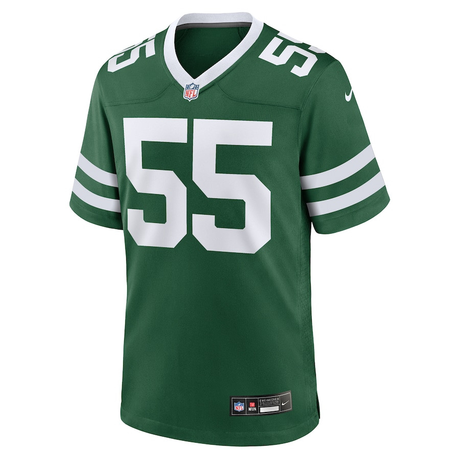 Alternative view of Chazz Surratt 55 New York Jets Team Game Men Jersey - Legacy Green JS4047 nicesnker