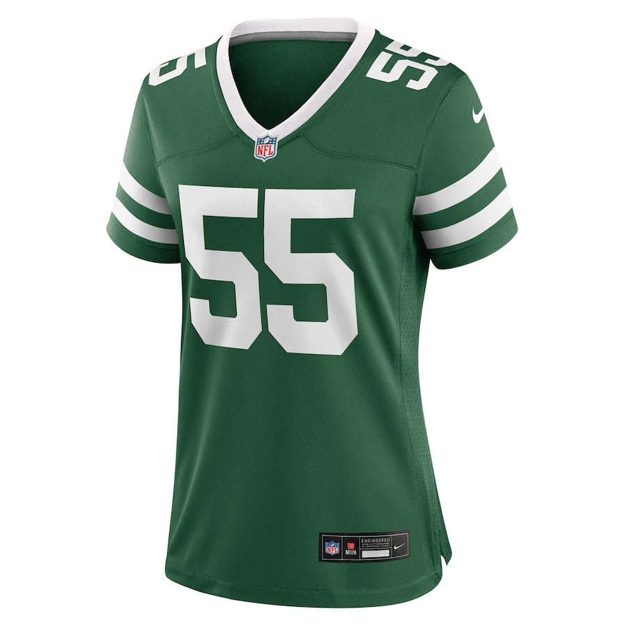 Alternative view of Chazz Surratt 55 New York Jets Women's Team Game Jersey - Legacy Green JS4503 nicesnker