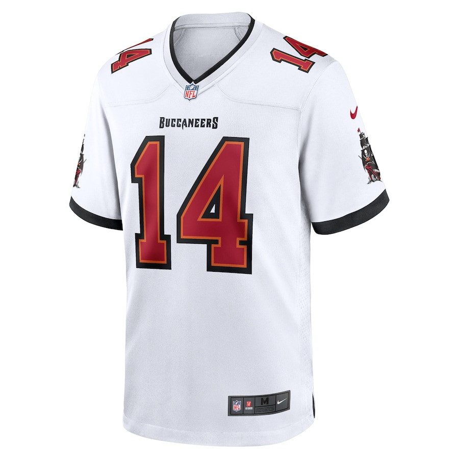 Alternative view of Chris Godwin 14 Tampa Bay Buccaneers Game Men Jersey - White JS8850 nicesnker