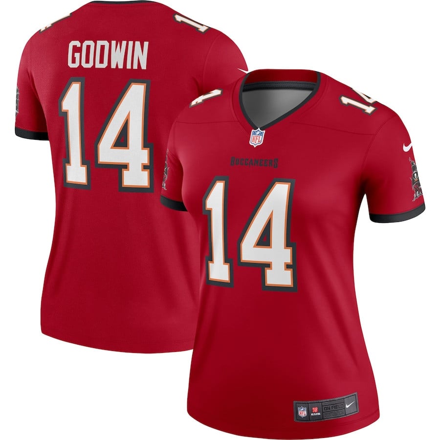 Chris Godwin 14 Tampa Bay Buccaneers Women Legend Jersey - Red JS5774 nicesnker