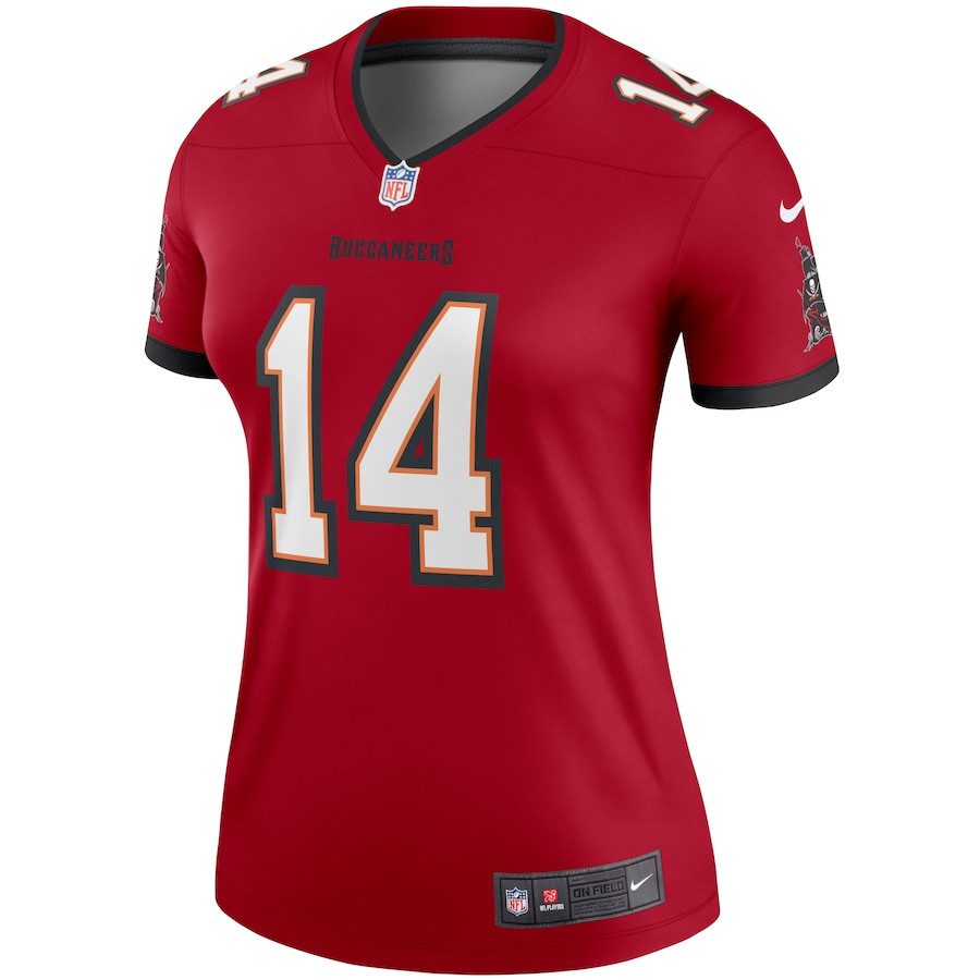 Alternative view of Chris Godwin 14 Tampa Bay Buccaneers Women Legend Jersey - Red JS5774 nicesnker