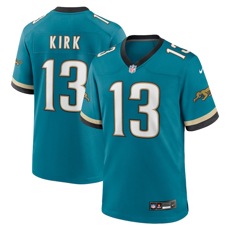 Christian Kirk 13 Jacksonville Jaguars Prowler Throwback Player Game Men Jersey - Teal JS1596 nicesnker