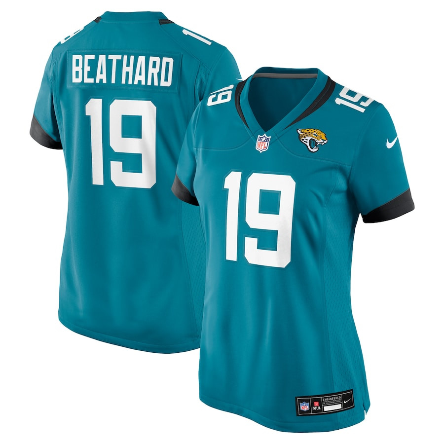 C.J. Beathard 19 Jacksonville Jaguars Women's Game Jersey - Teal JS7599 nicesnker