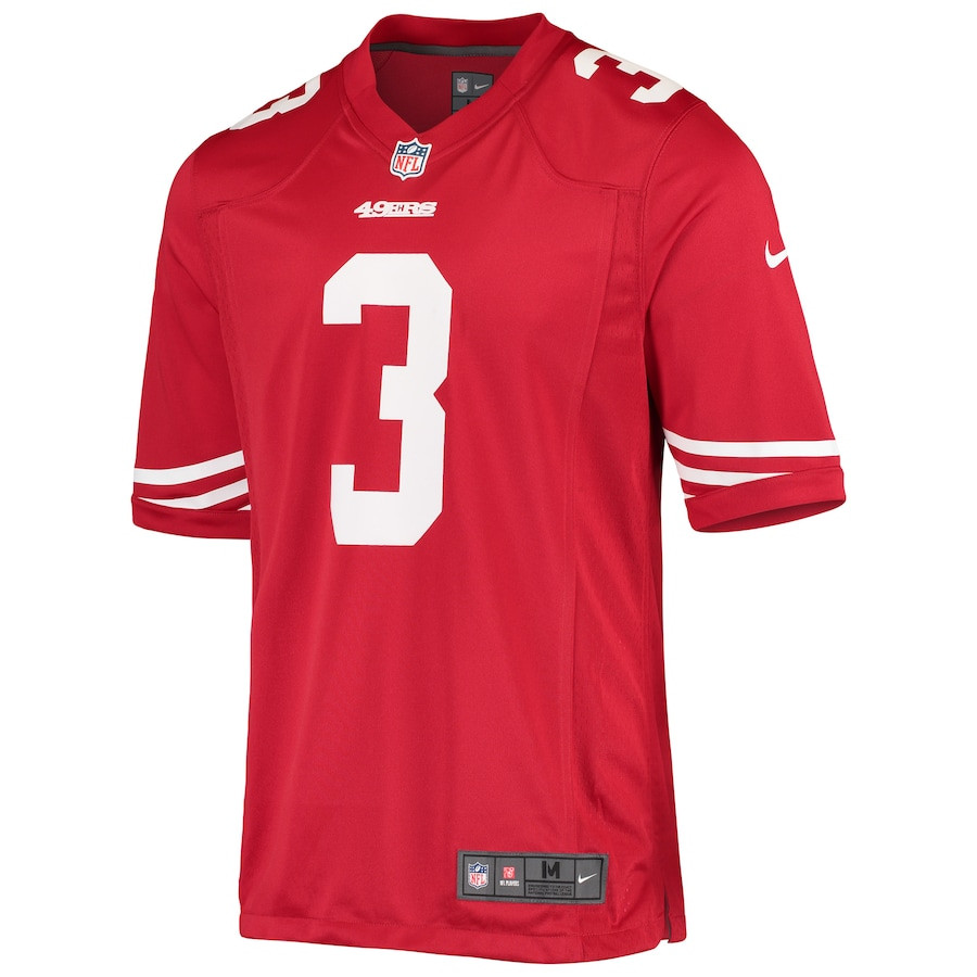 Alternative view of C.J. Beathard 3 San Francisco 49ers Men Game Jersey - Scarlet JS4365 nicesnker