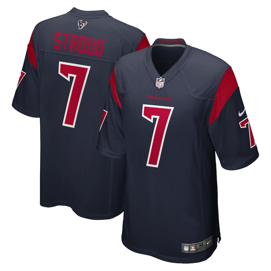 C.J. Stroud 7 Houston Texans Alternate Game Men Jersey - Navy JS1295 nicesnker