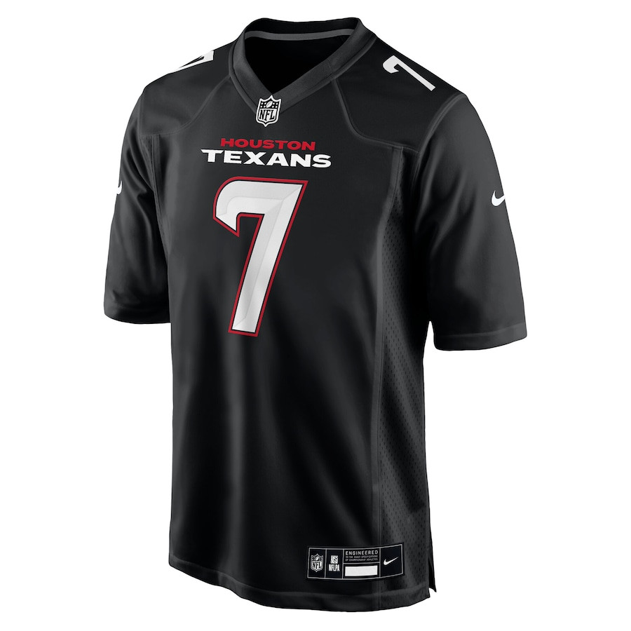 Alternative view of C.J. Stroud 7 Houston Texans Fashion Men Jersey - Carbon Black JS5314 nicesnker