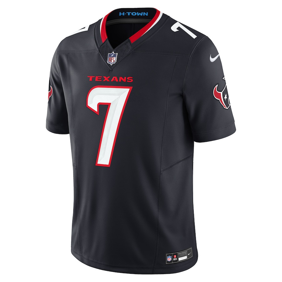 Alternative view of C.J. Stroud 7 Houston Texans Vapor F.U.S.E. Limited Jersey - Men, Navy JS6991 nicesnker