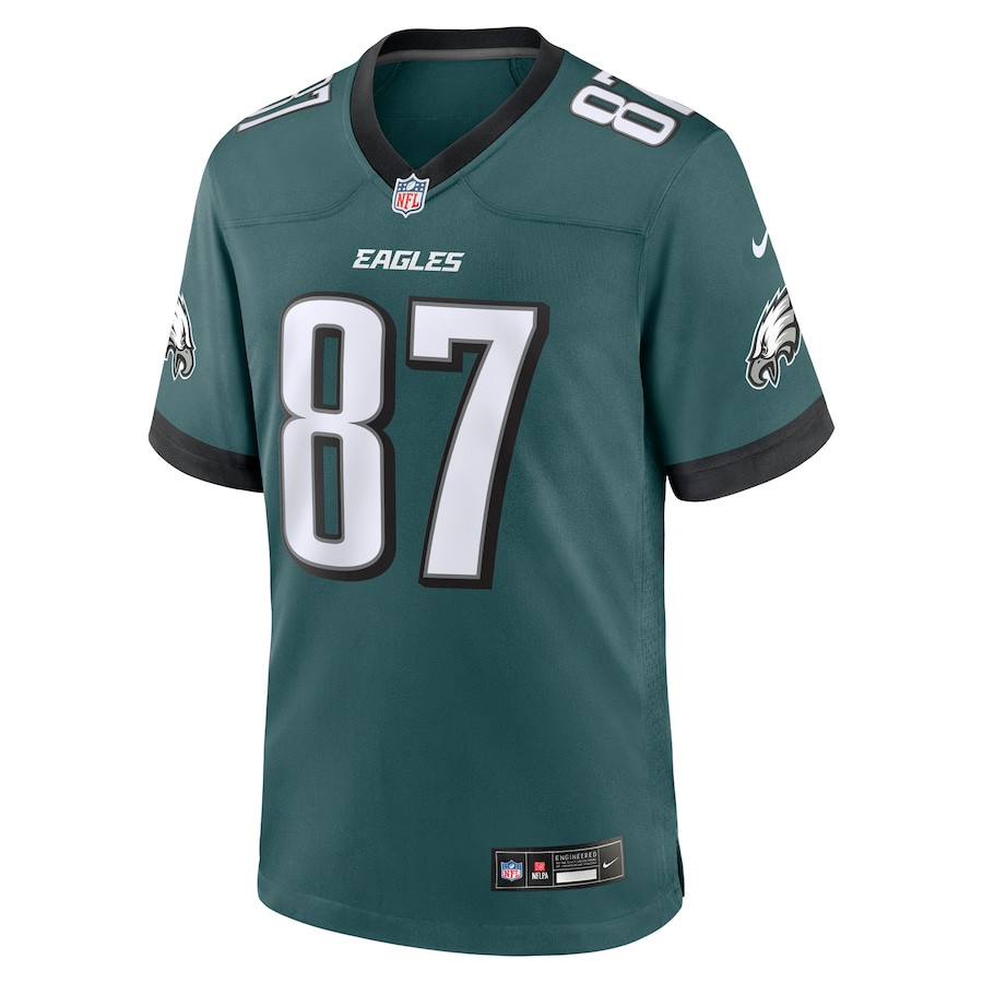 Alternative view of C.J. Uzomah 87 Philadelphia Eagles Team Game Men Jersey - Midnight Green JS5026 nicesnker