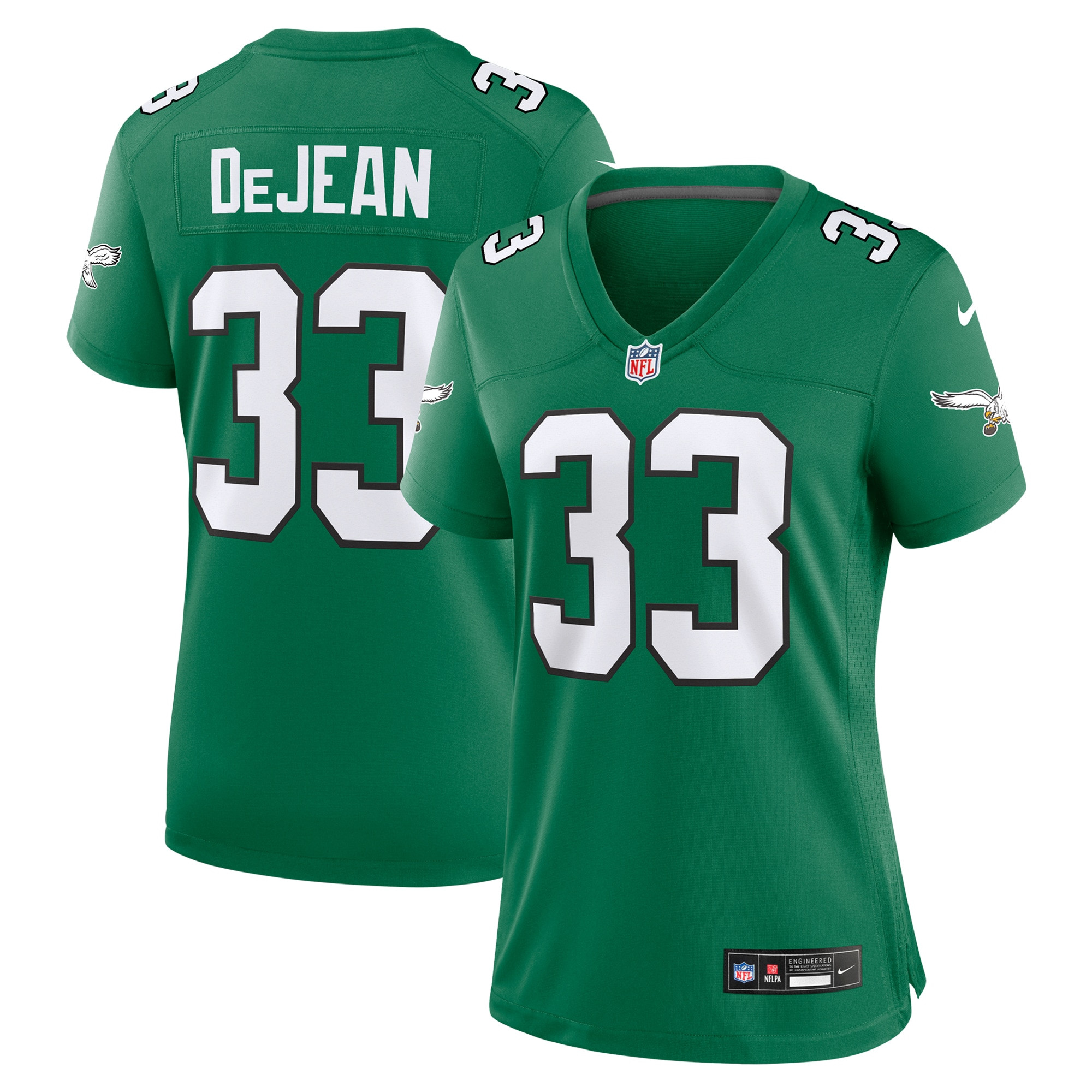 Cooper DeJean 33 Philadelphia Eagles Women's Alternate Game Jersey - Kelly Green JS9329 nicesnker