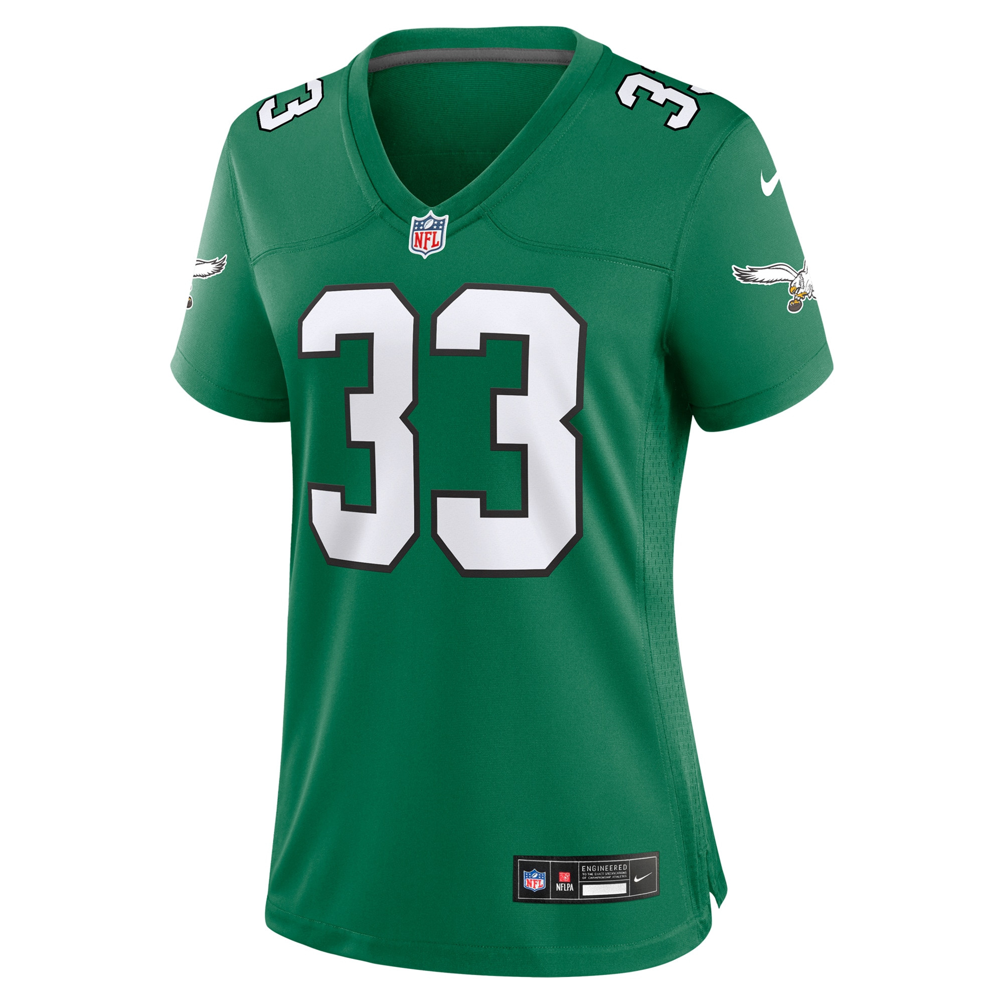 Alternative view of Cooper DeJean 33 Philadelphia Eagles Women's Alternate Game Jersey - Kelly Green JS9329 nicesnker