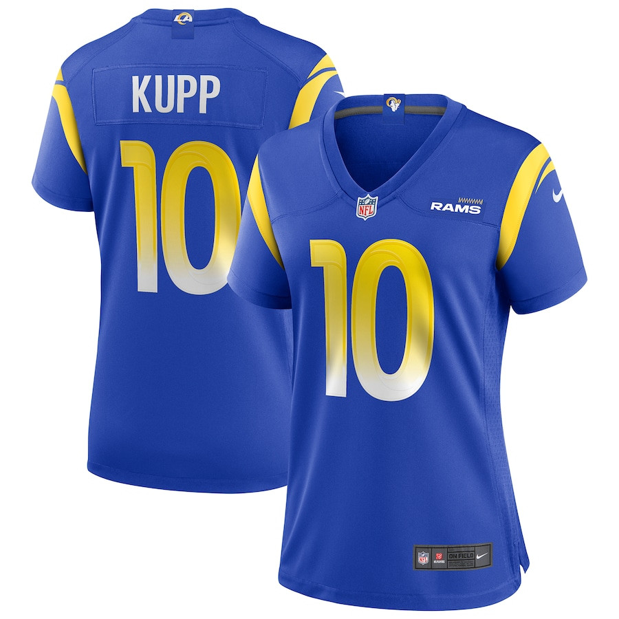 Cooper Kupp 10 Los Angeles Rams Women Jersey - Royal JS9878 nicesnker