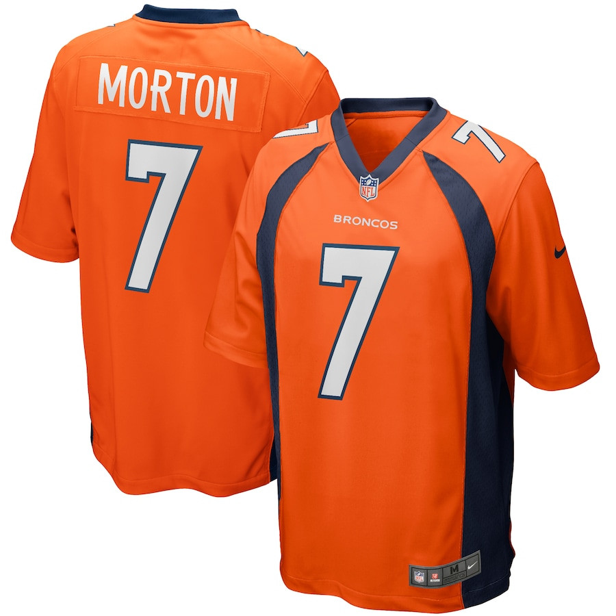 Craig Morton 7 Denver Broncos Men Game Retired Jersey - Orange JS3898 nicesnker