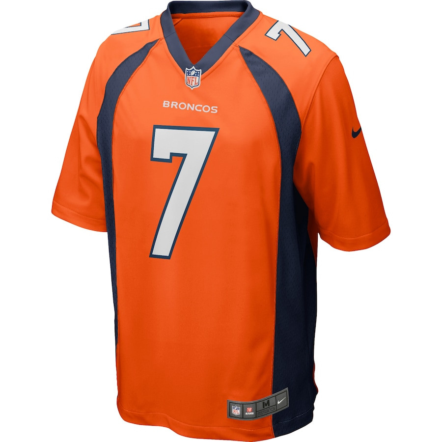 Alternative view of Craig Morton 7 Denver Broncos Men Game Retired Jersey - Orange JS3898 nicesnker
