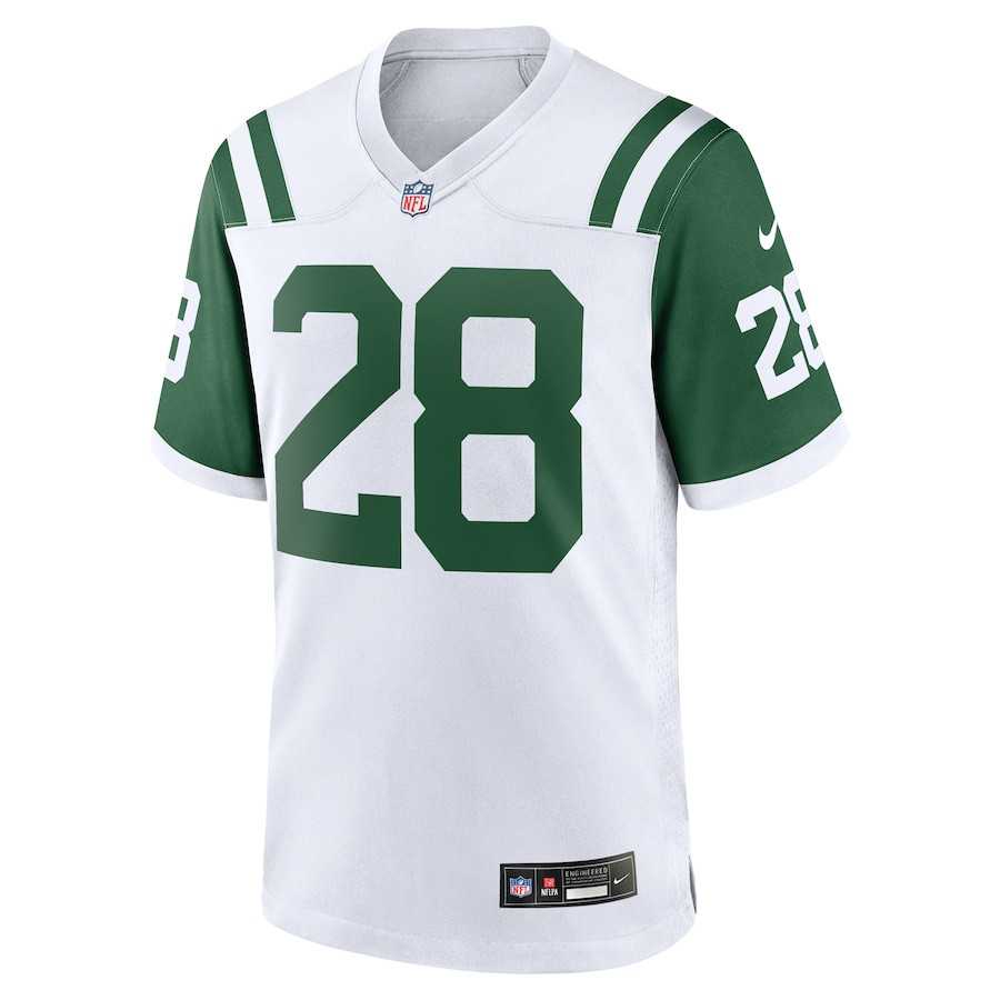 Alternative view of Curtis Martin 28 New York Jets Classic Alternate Retired Player Game Men Jersey - White JS7705 nicesnker
