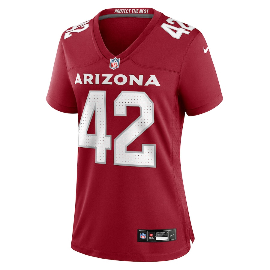 Alternative view of Dadrion Taylor-Demerson 42 Arizona Cardinals Women's Game Jersey - Cardinal JS9349 nicesnker