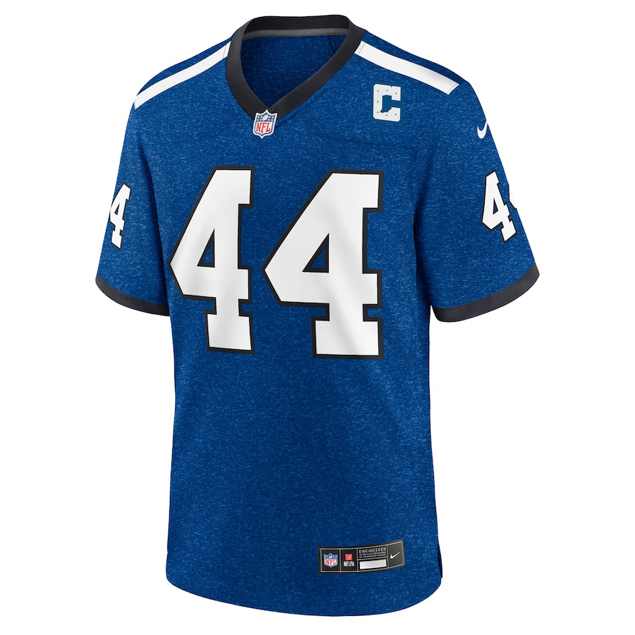 Alternative view of Dallas Clark 44 Indianapolis Colts Indiana Nights Alternate Game Men Jersey - Royal JS5099 nicesnker