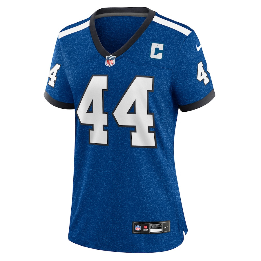 Alternative view of Dallas Clark 44 Indianapolis Colts Women's Indiana Nights Alternate Game Jersey - Royal JS8618 nicesnker