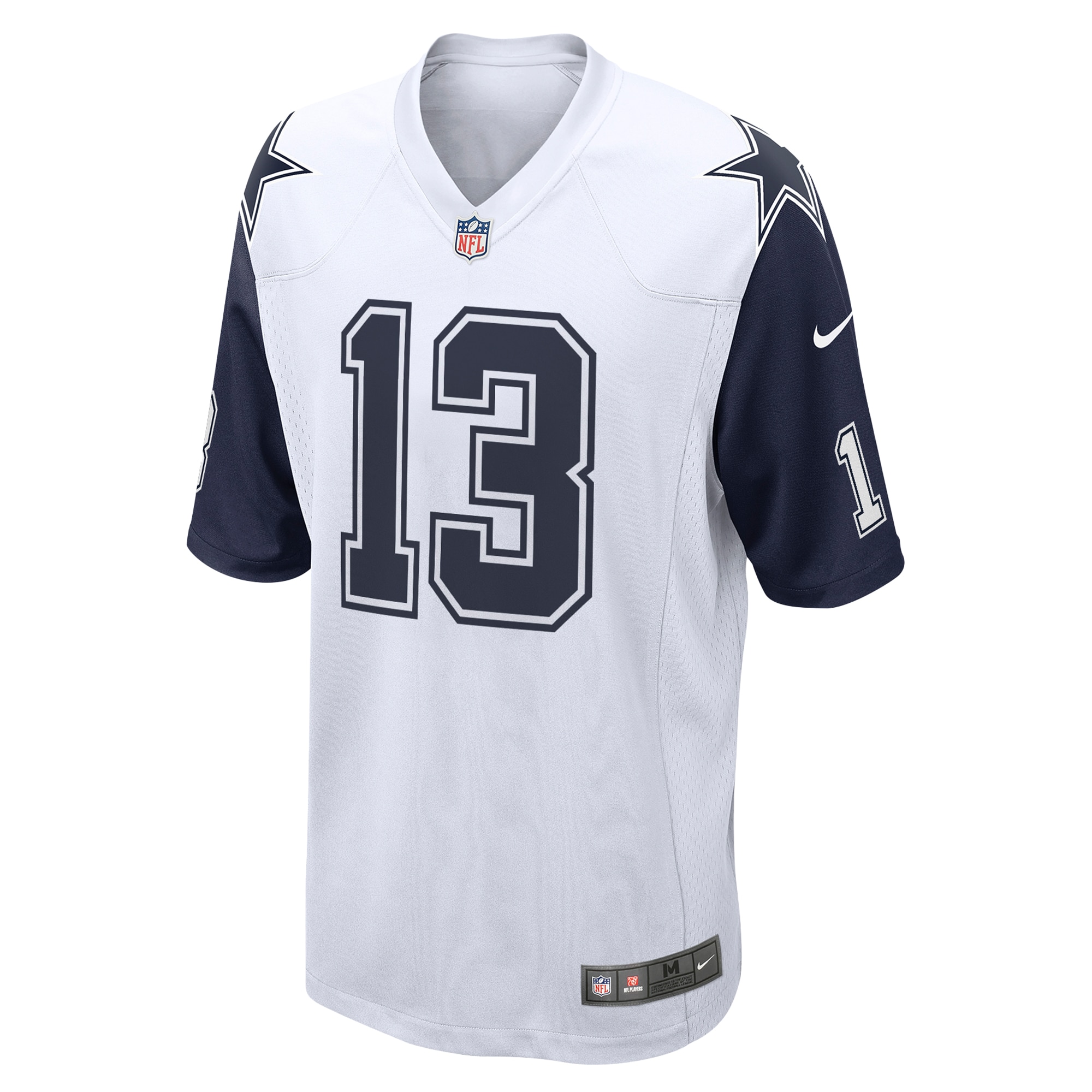 Alternative view of Dallas Cowboys DeMarvion Overshown White Game Jersey JS2003 nicesnker
