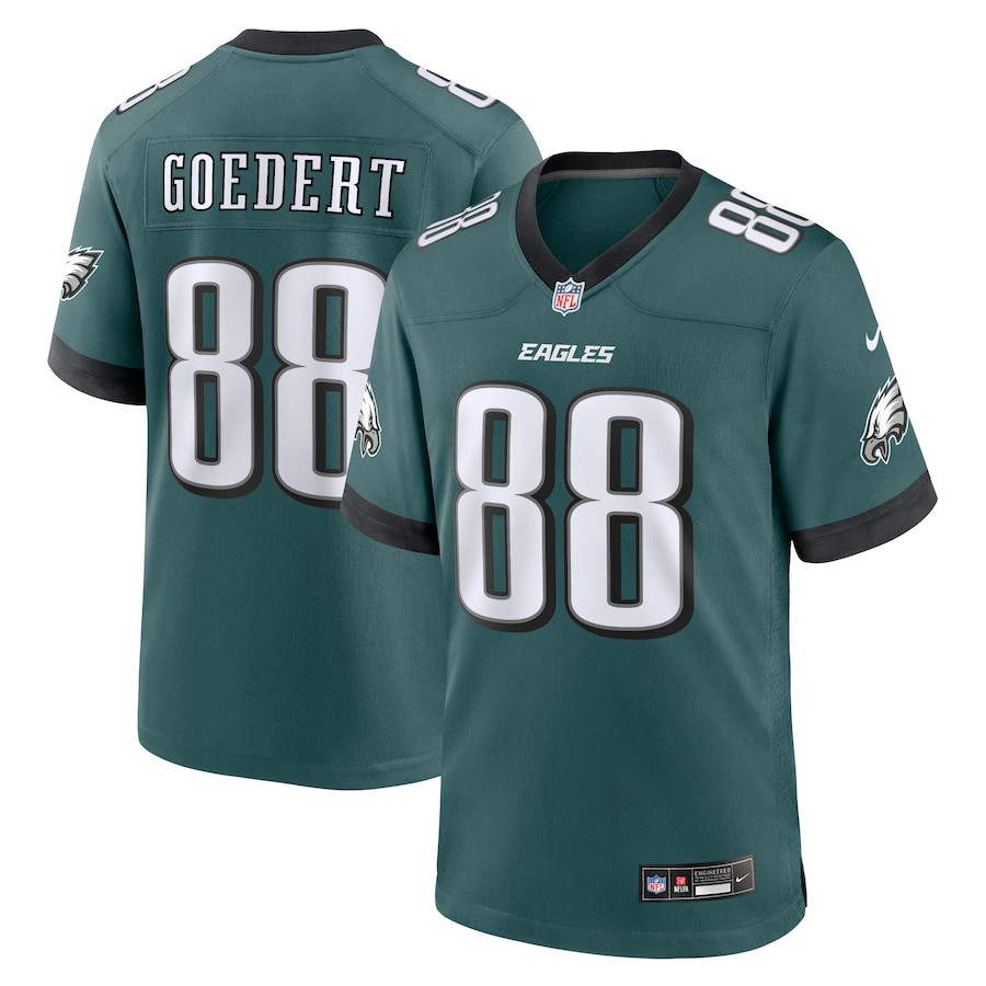 Dallas Goedert 88 Philadelphia Eagles Team Game Men Jersey - Midnight Green JS1876 nicesnker