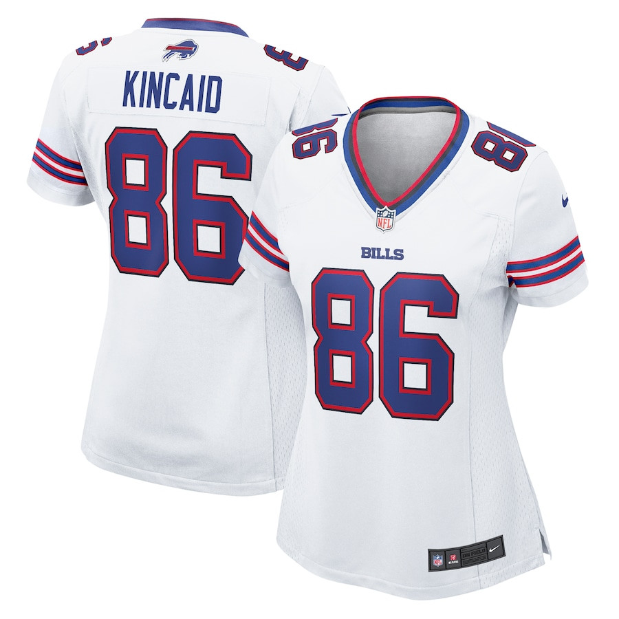 Dalton Kincaid 86 Buffalo Bills Women's Game Jersey - White JS3153 nicesnker