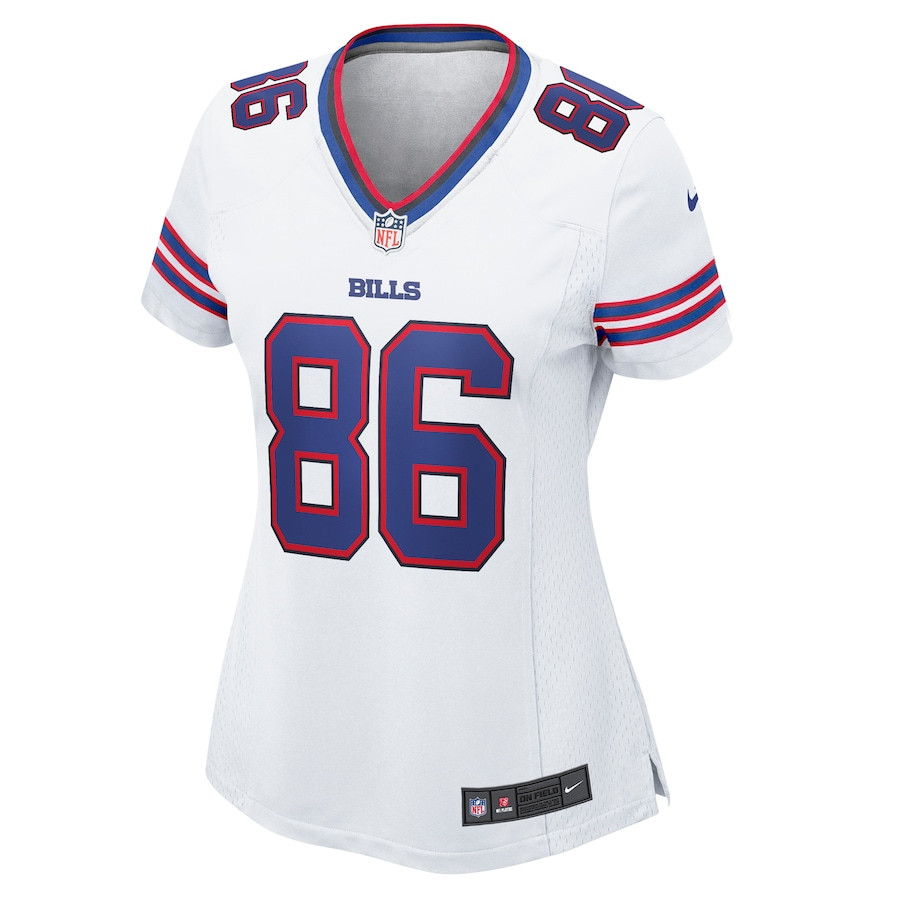 Alternative view of Dalton Kincaid 86 Buffalo Bills Women's Game Jersey - White JS3153 nicesnker