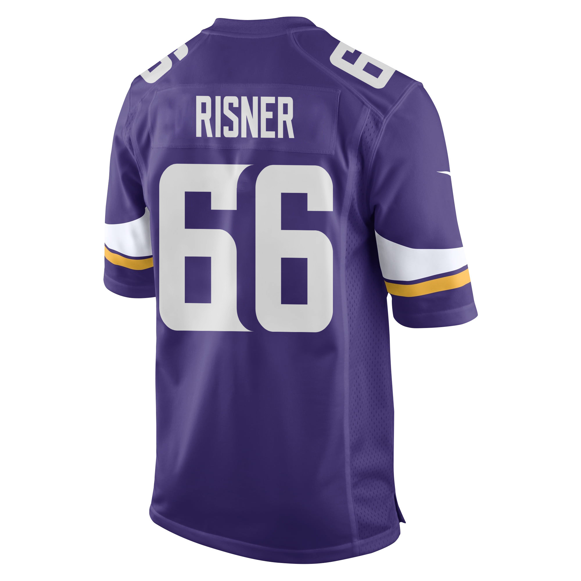 Alternative view of Dalton Risner 66 Minnesota Vikings Super Bowl LIX New Orleans Patch Game Men Jersey - Purple JS8638 nicesnker