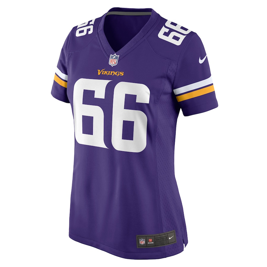 Alternative view of Dalton Risner 66 Minnesota Vikings Women's Game Jersey - Purple JS8340 nicesnker