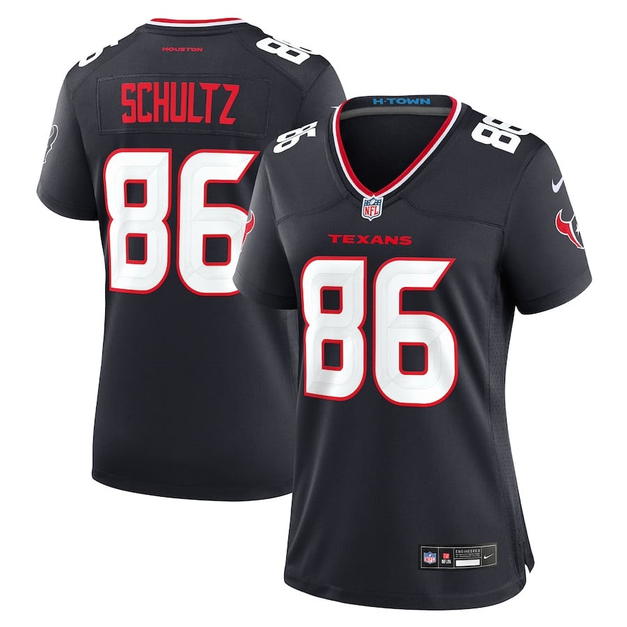 Dalton Schultz 86 Houston Texans Women's Team Game Jersey - Navy JS8916 nicesnker