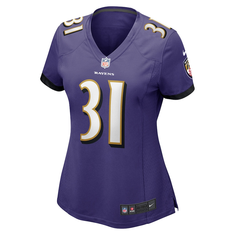 Alternative view of Dalvin Cook 31 Baltimore Ravens Women Game Jersey - Purple JS7553 nicesnker