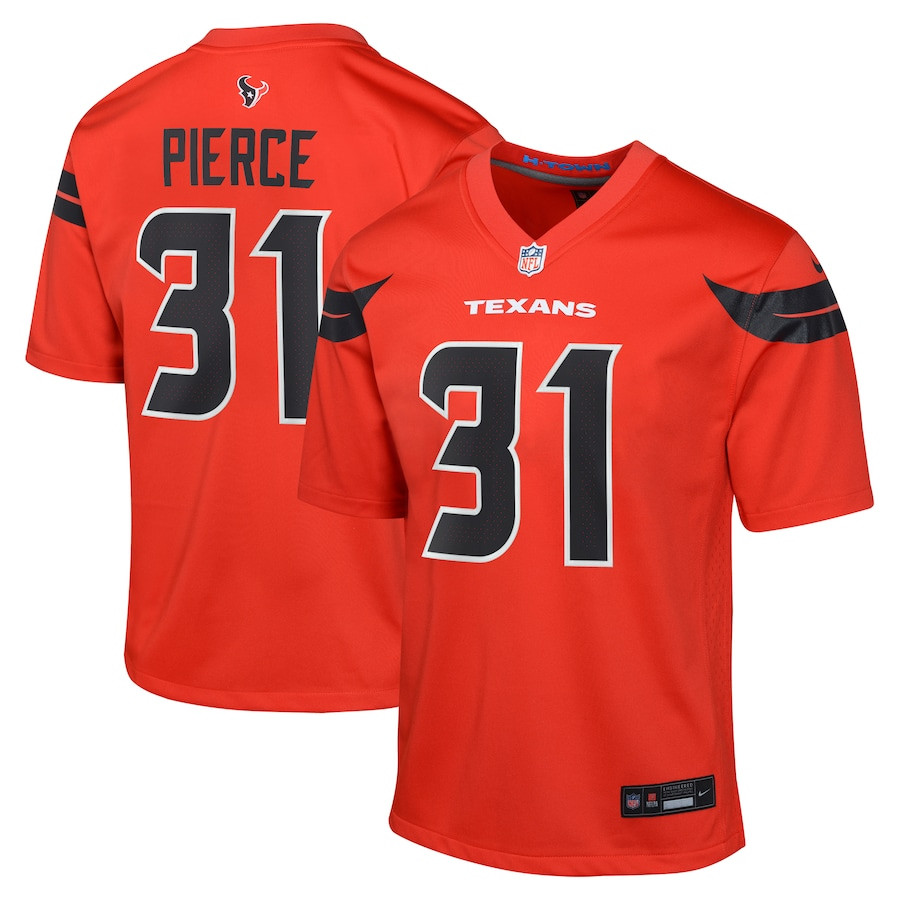 Dameon Pierce 31 Houston Texans Youth Alternate Game Jersey - Red JS2584 nicesnker