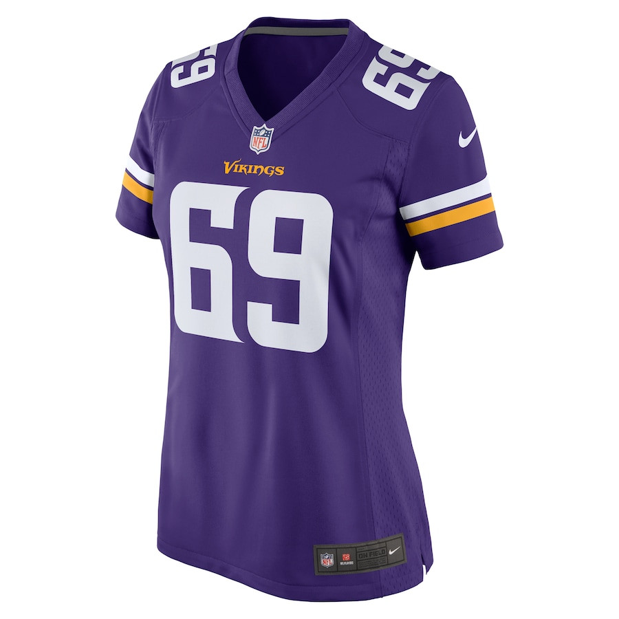 Alternative view of Dan Feeney 69 Minnesota Vikings Team Game Women Jersey - Purple JS1241 nicesnker