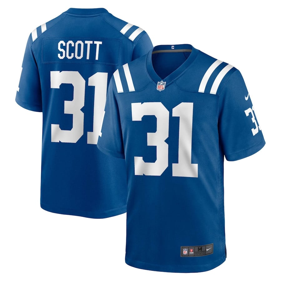 Daniel Scott 31 Indianapolis Colts Game Men Jersey - Royal JS5069 nicesnker