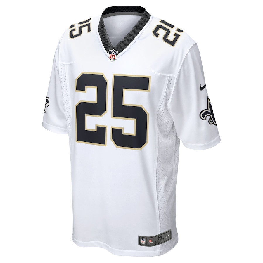 Alternative view of Daniel Sorensen 25 New Orleans Saints Game Jersey - Men, White JS1625 nicesnker