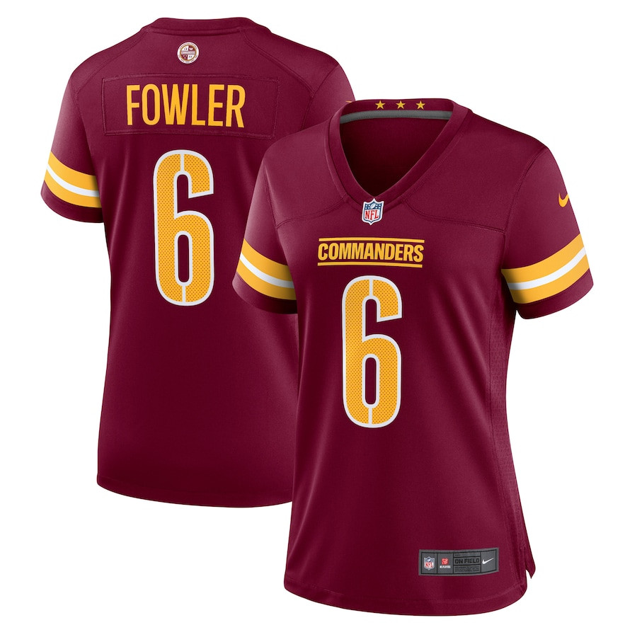 Dante Fowler Jr. 6 Washington Commanders Women's Game Jersey - Burgundy JS6876 nicesnker