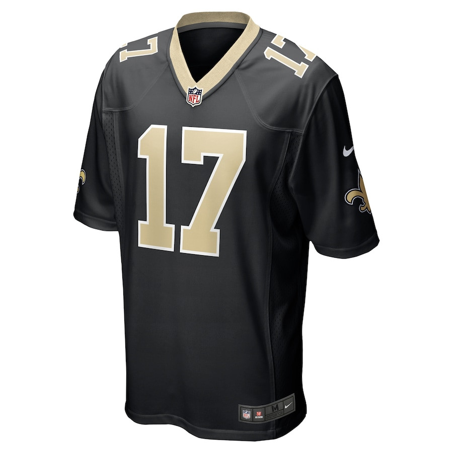 Alternative view of Dante Pettis 17 New Orleans Saints Game Men Jersey - Black JS7964 nicesnker