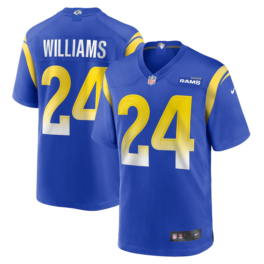 Darious Williams 24 Los Angeles Rams Team Game Men Jersey - Royal JS5454 nicesnker