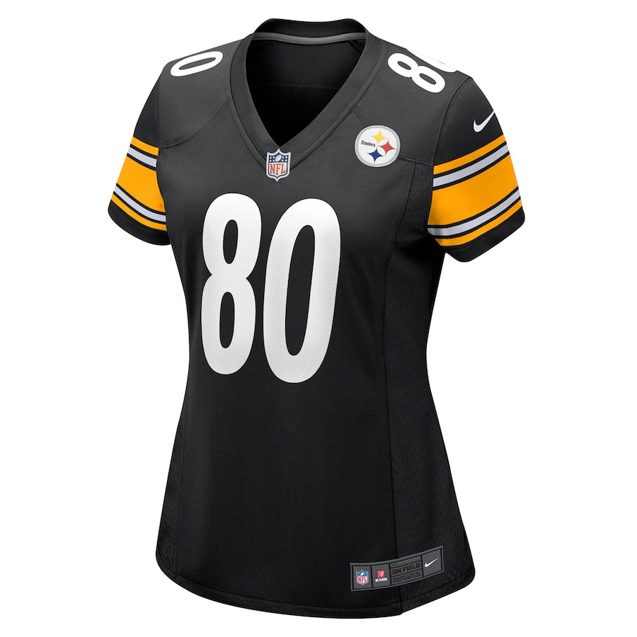 Alternative view of Darnell Washington 80 Pittsburgh Steelers Women's Game Jersey - Black JS5061 nicesnker